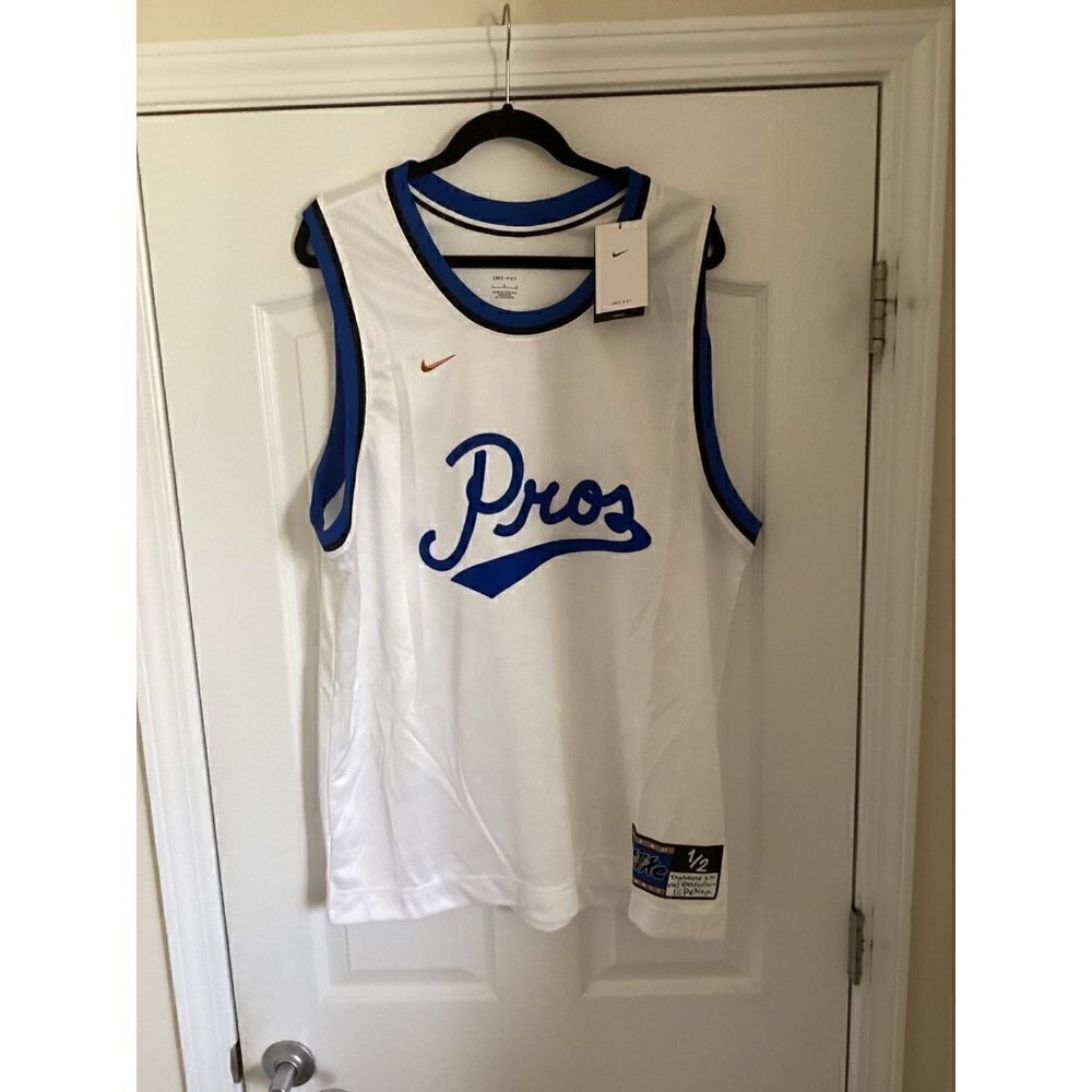 𝅺nike Men Dri-Fit Lil Penny 1/2 Cent Basketball Jersey Size: Large Color: White